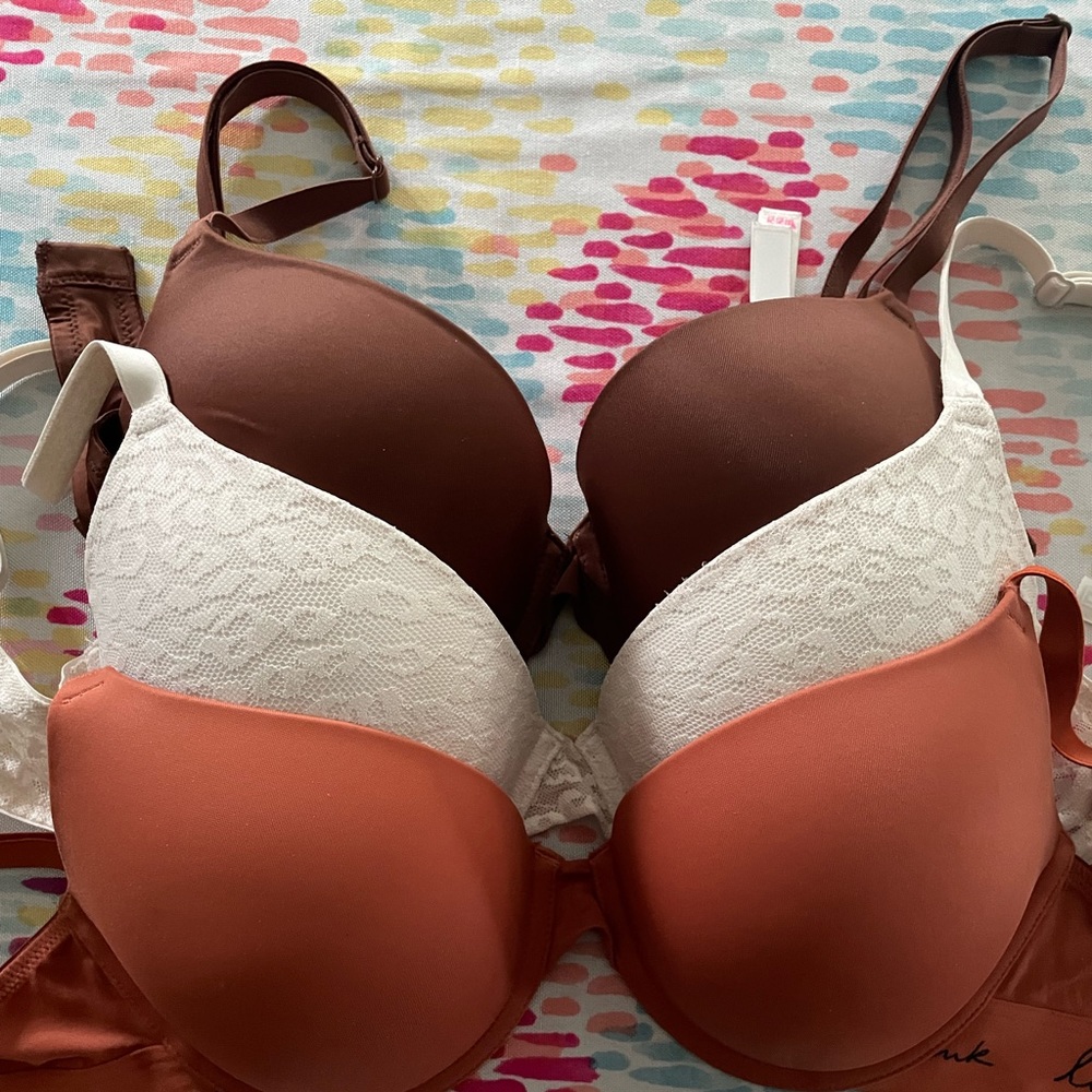 Victorias Secret Pink size 34D 3 bras